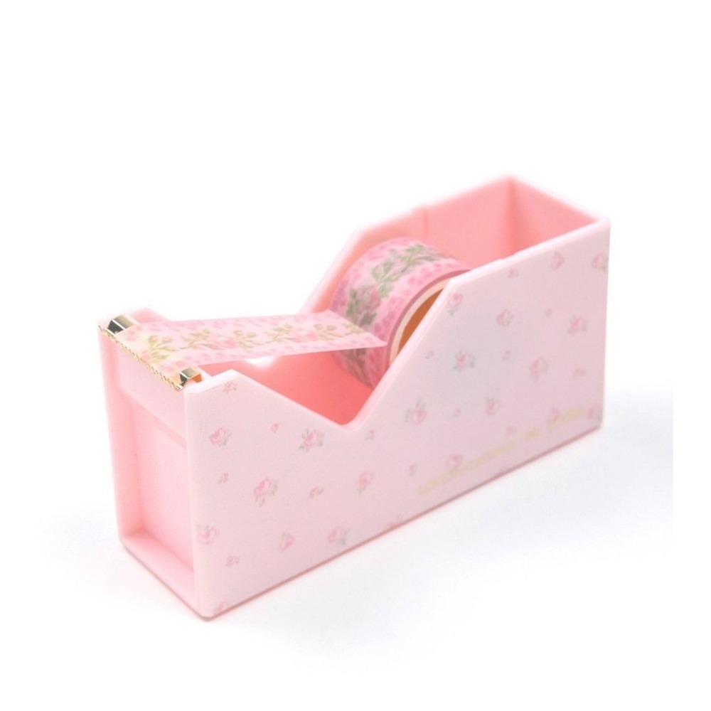 Love Shack Fancy Tape Dispenser Blooming Heirloom Washi Tape Pink Floral NEW